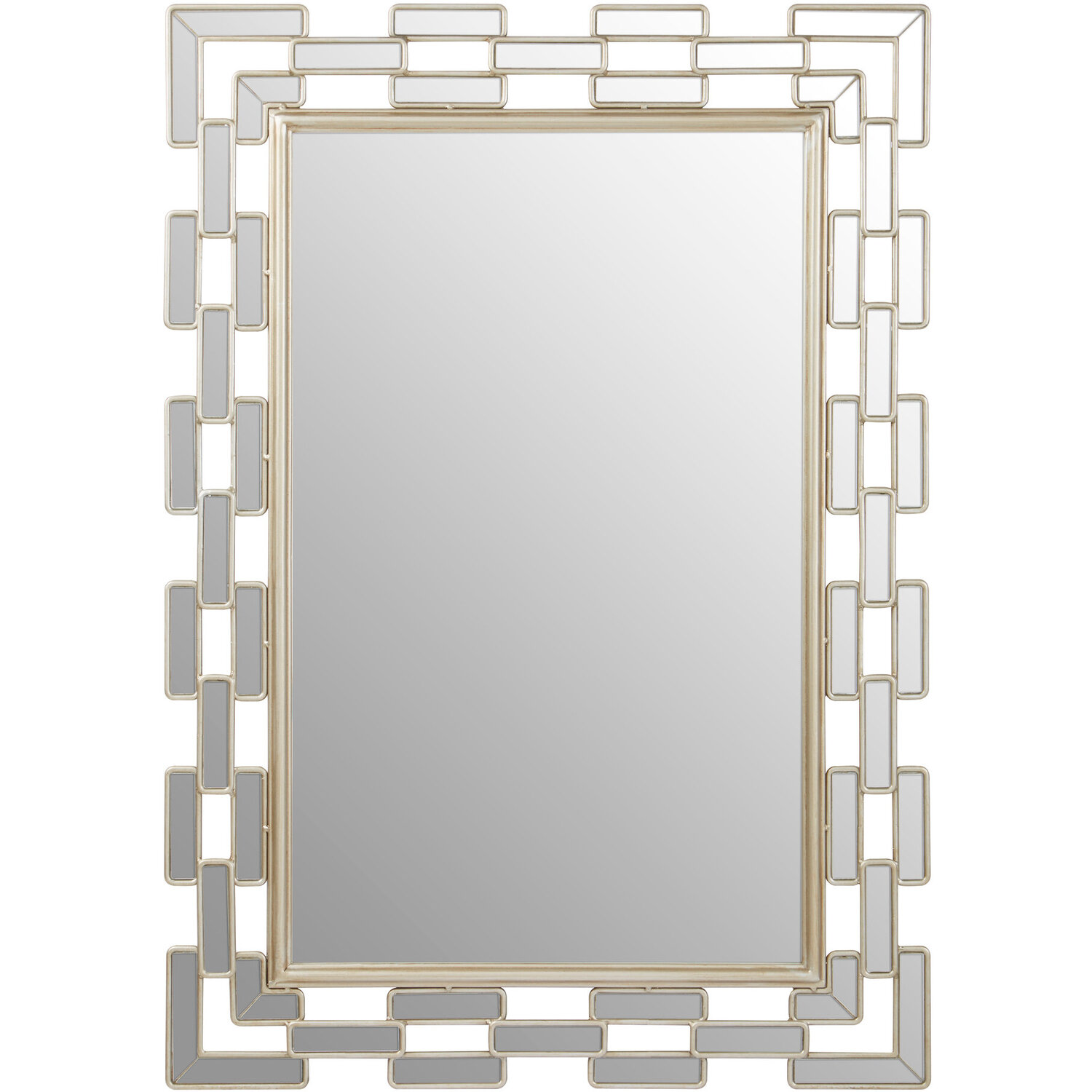 Brussels Classic Silver Finish Mirror - Silver