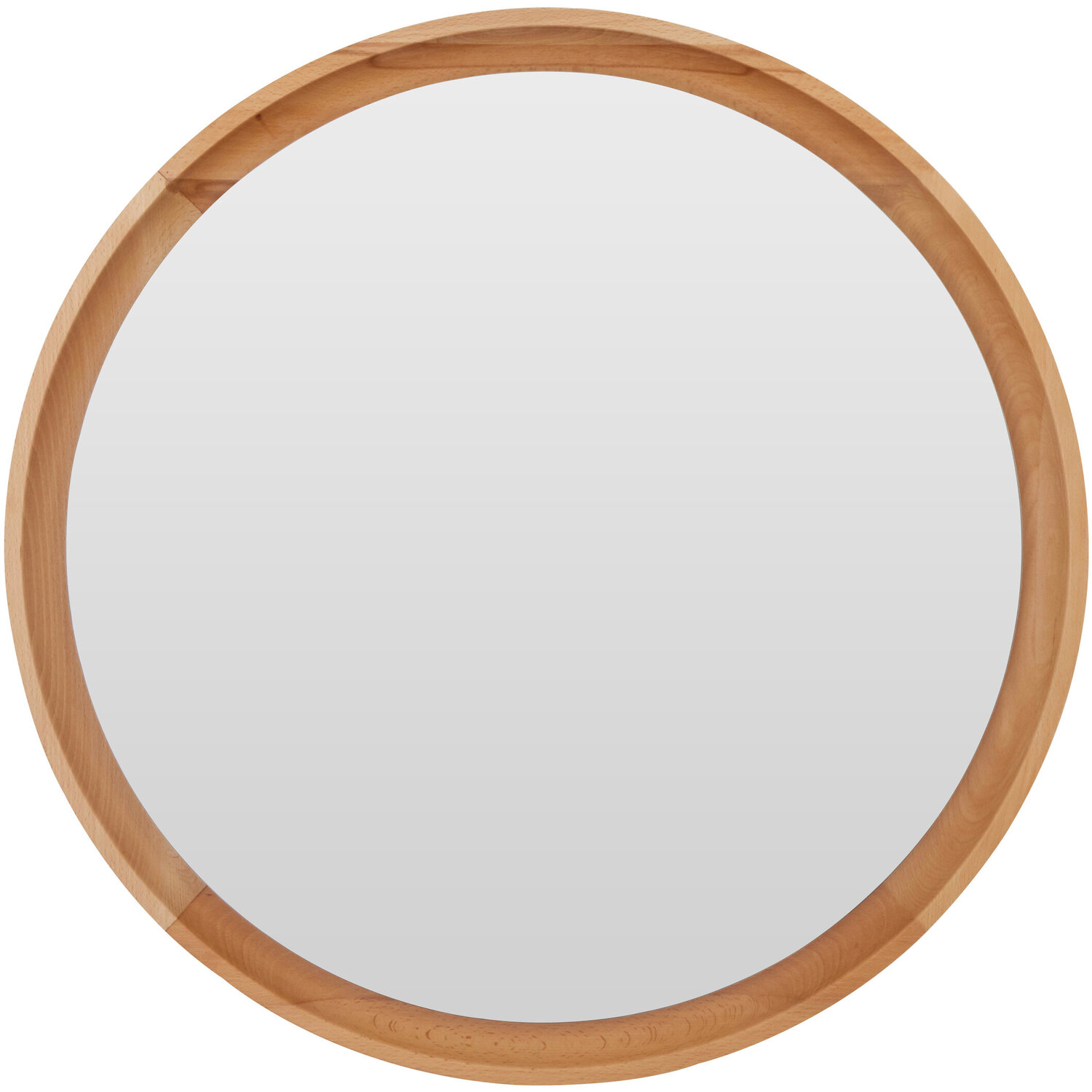 Hawthorne Antique White Finish Wooden Grid Wall Mirror - Natural
