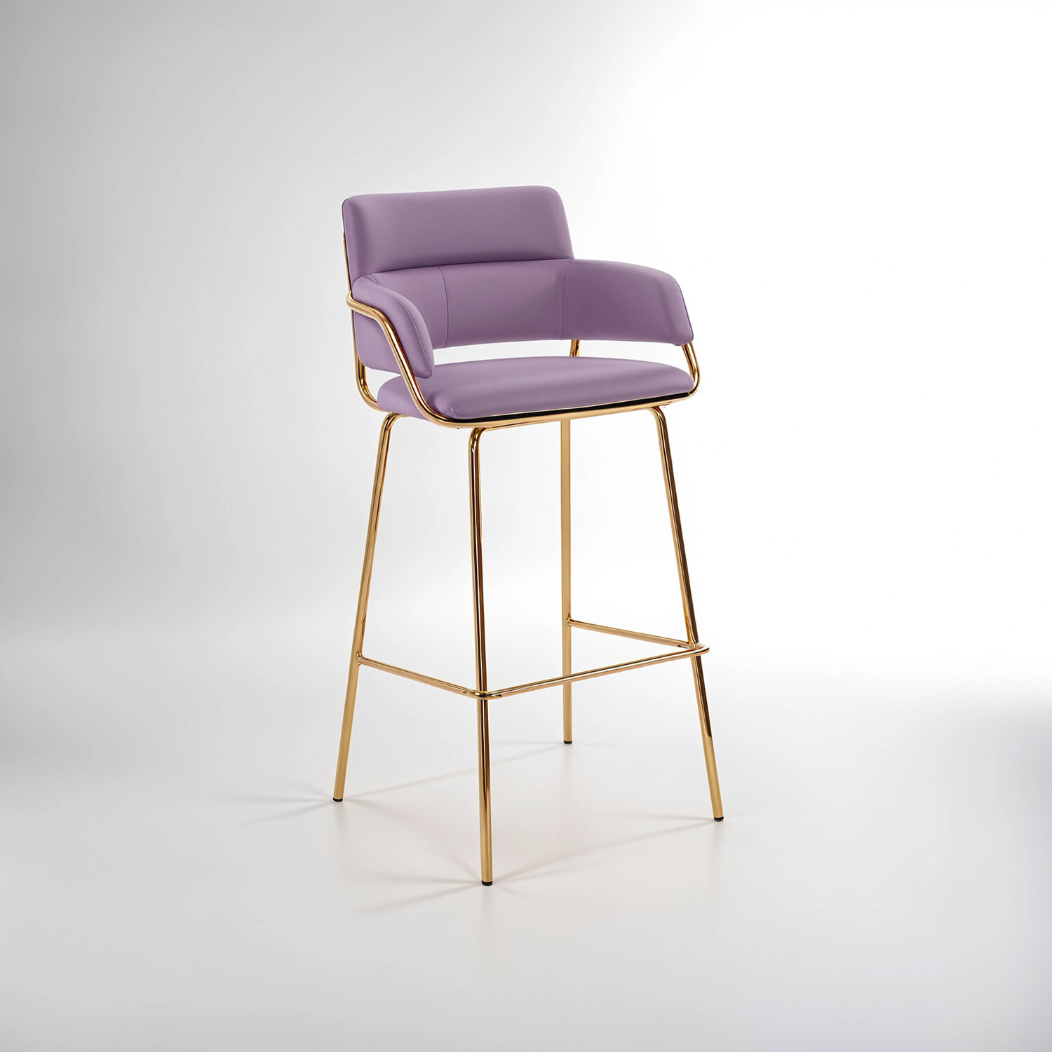 Tamzin Pink Velvet Bar Chair - Pink