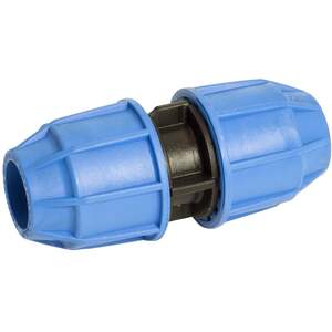 FloPlast Coupling 20mm Plastic - Polypropylene - MPN 495112