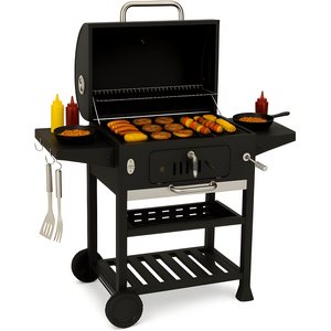Charcoal BBQ Smoker Grill Barbecue Shelf