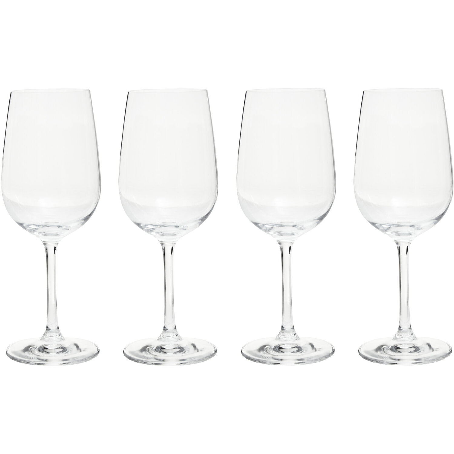 Ada Set of Four Crystal Wine Glasses - Transparent