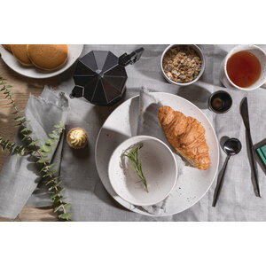 Modern Retro 16 Piece Matte Black Cutlery Set