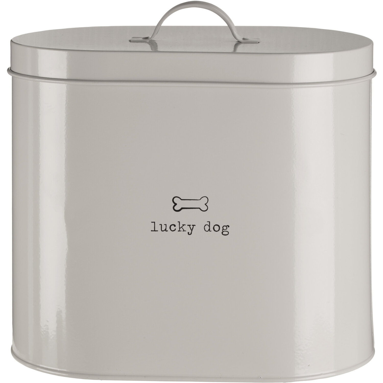 Adore Pets Lucky Dog Food Storage Bin with Scoop 6.5 Litre - Grey
