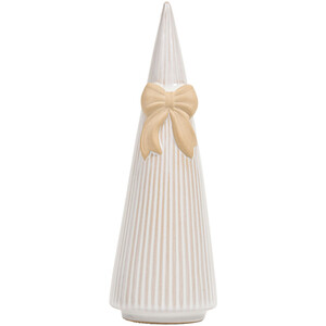 Ribbed Bow Christmas Tree Ornament