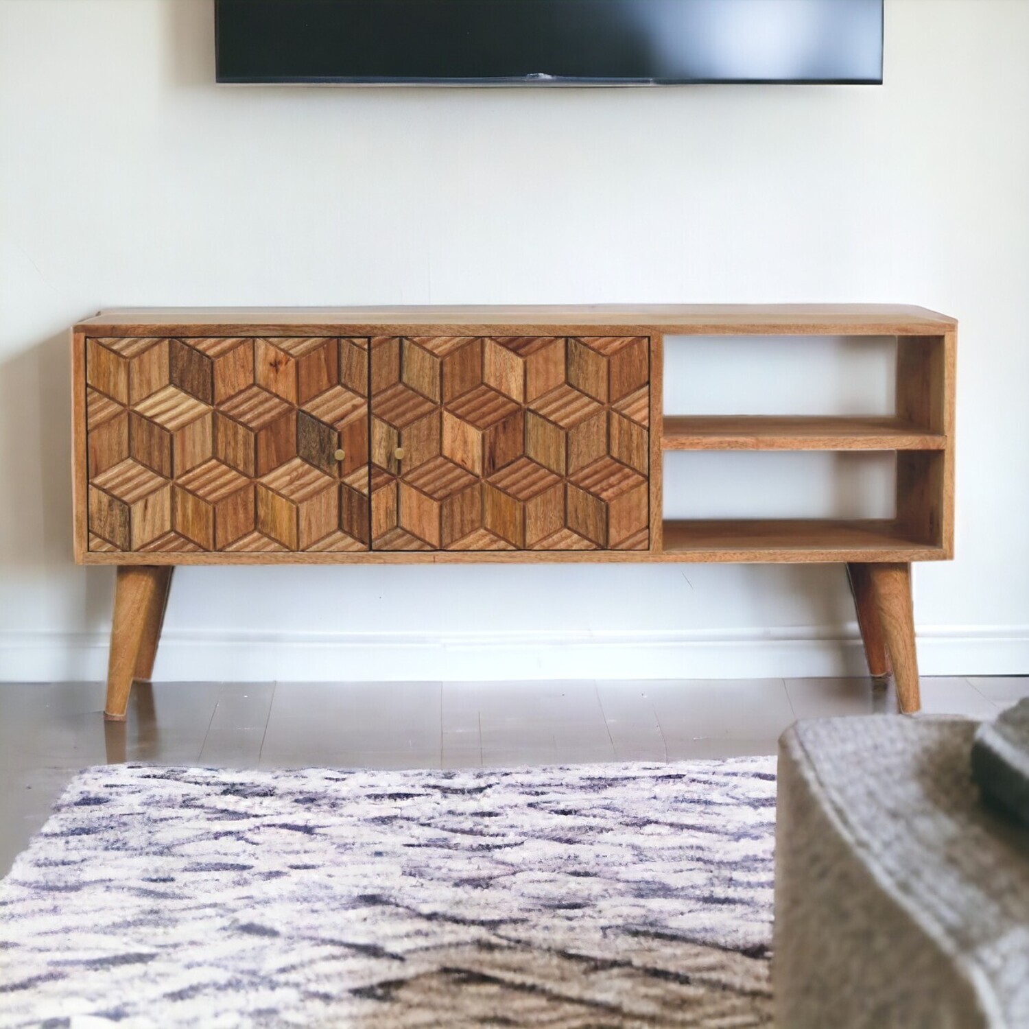 Artisan Furniture Solid Wood Cubana Media Unit - Brown