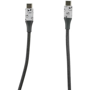 Nightmare Before Christmas 6ft Type-C Braided Charging Cable Jack Grid