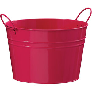 Rhombus Pink Metal Bucket