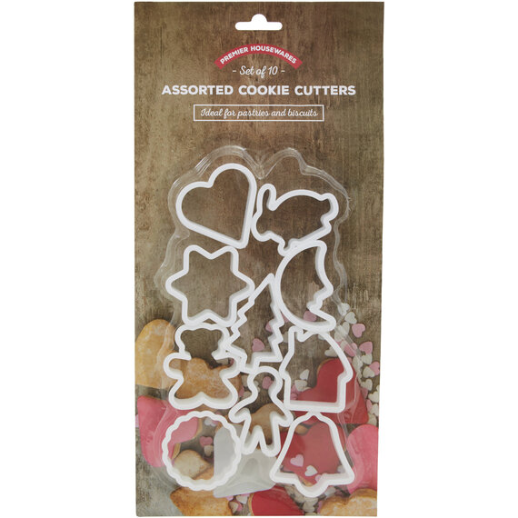 Sucre White 10 Piece Cookie Cutter Set