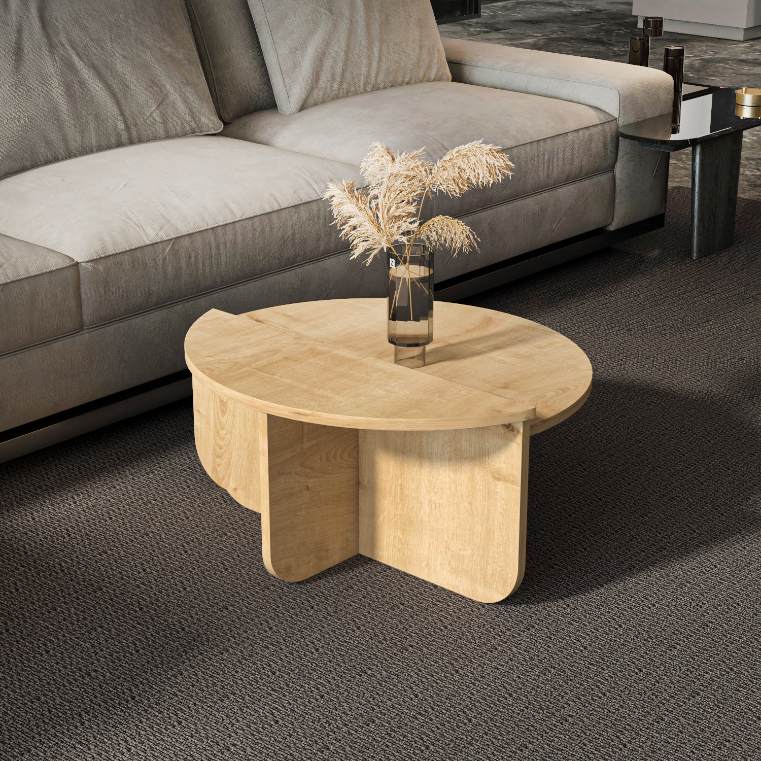 Decorotika Alves Coffee Table Set - Oak