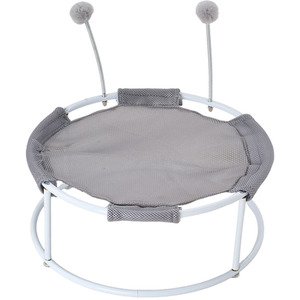 Breathable Elevated Cat Hammock with Spring Ball Toys
