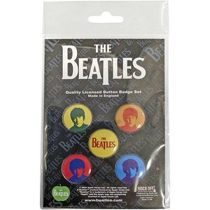 The Beatles J,P,G&R Badge (Pack of 5)