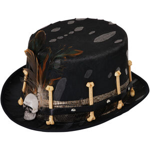 Bristol Novelty Unisex Voodoo Top Hat