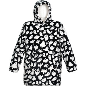Halloween Print Sherpa Hoodie