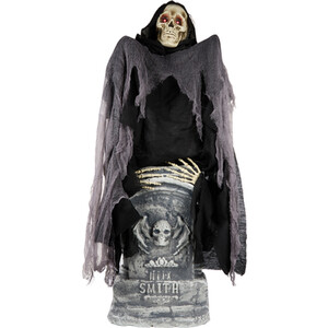Rising Reaper with Tombstone Decoration