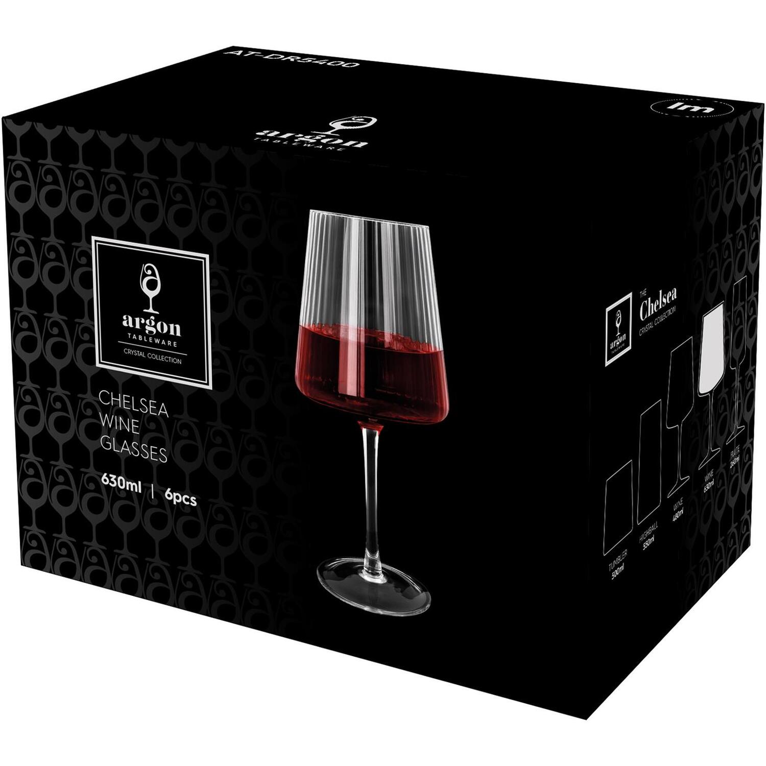 Image of Chelsea Optic Crystal Red Wine Glasses&hellip;