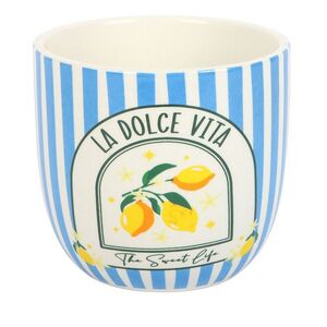 Something Different La Dolce Vita Contrast Striped Plant Pot