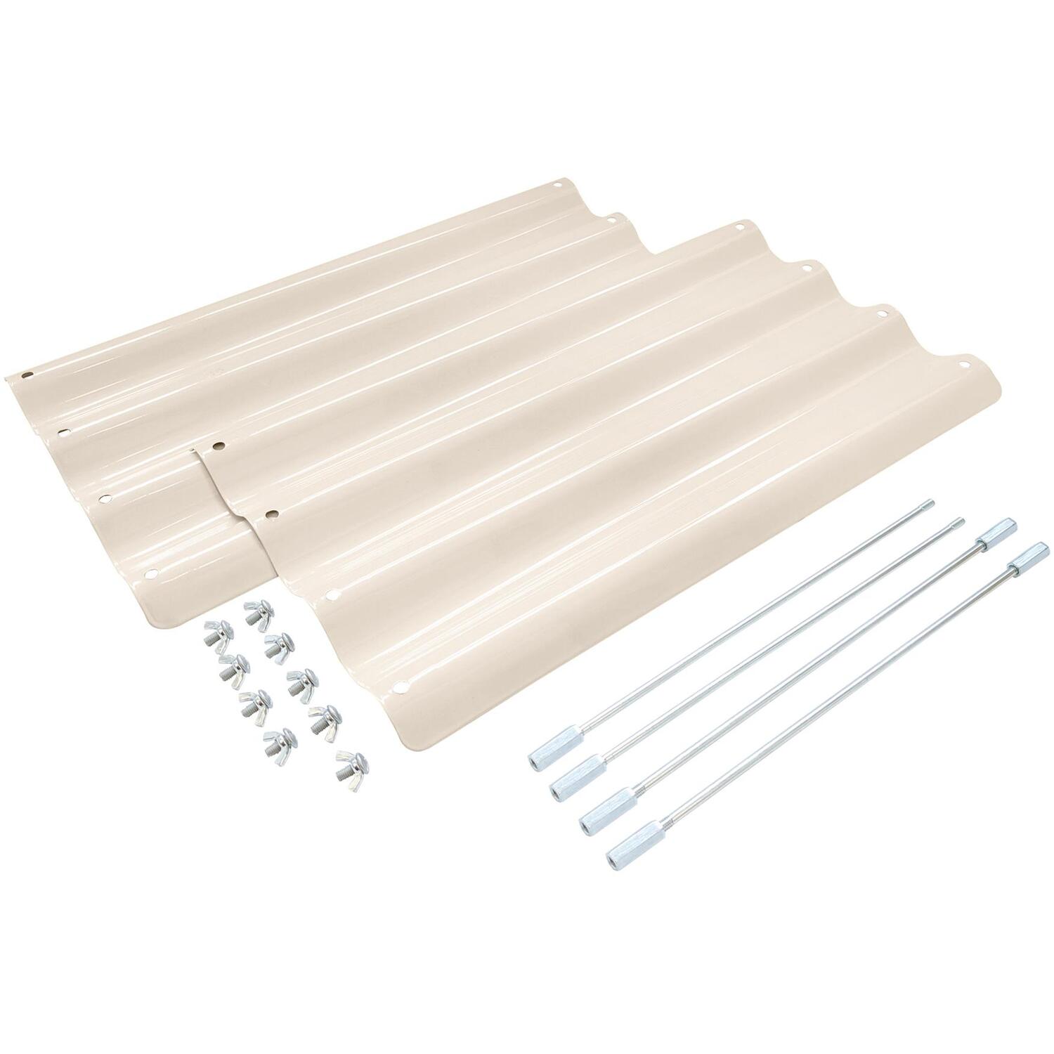 Harbour Housewares - Raised Garden Bed Extension Panel - 50cm - Ivory - 2 Pack - Image 3
