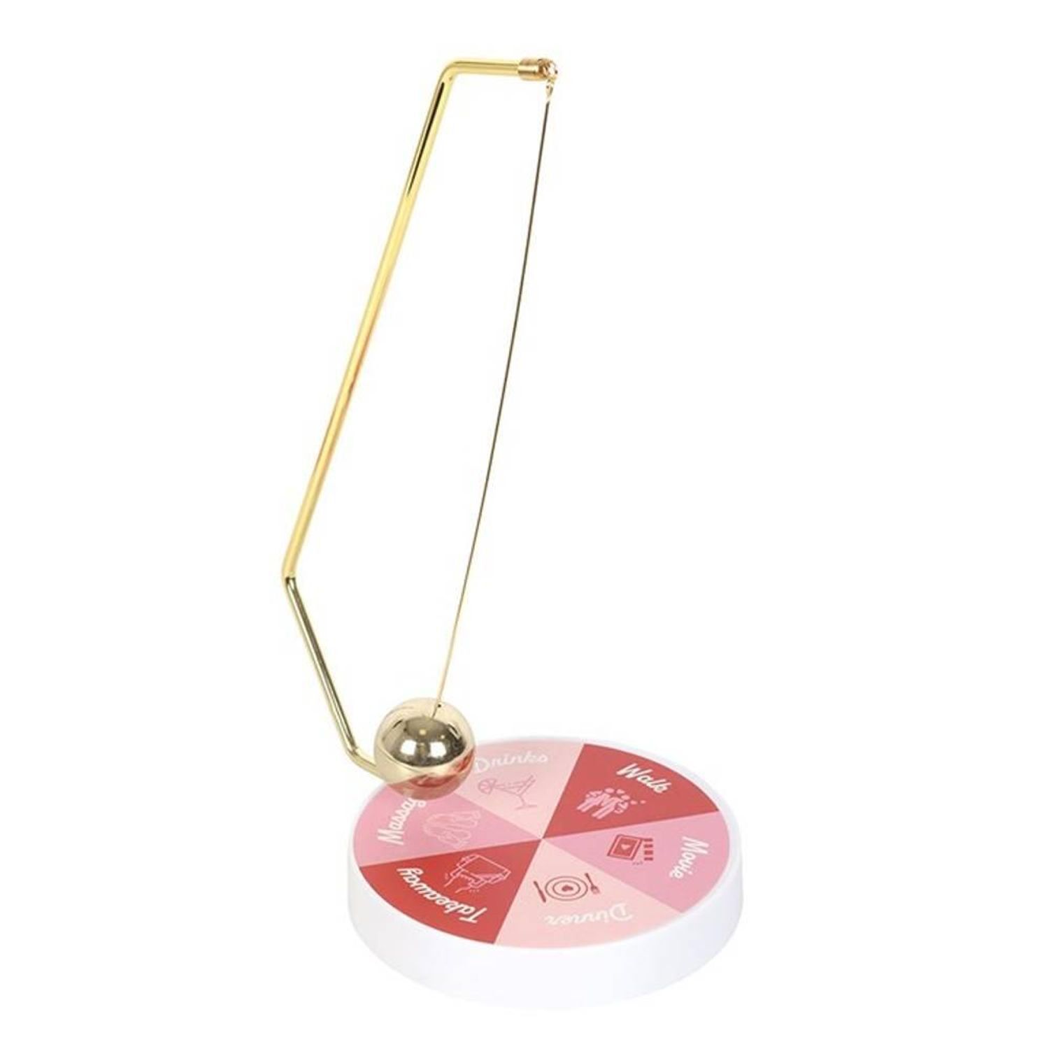 Something Different Date Night Pendulum Decision Maker - Pink/Red/Gold - One Size