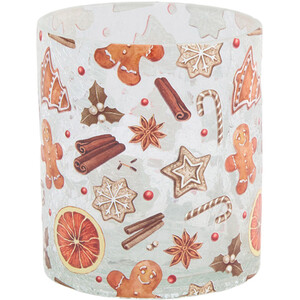 Gingerbread Crackle Candle Holder