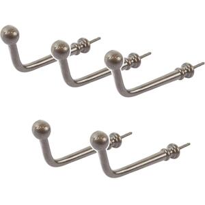 Flat Top Screw Hook - W20mm x H60mm - Raw - Pack of 5