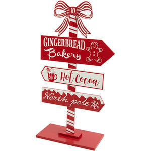 Candy Cane Bakery Lane Sign