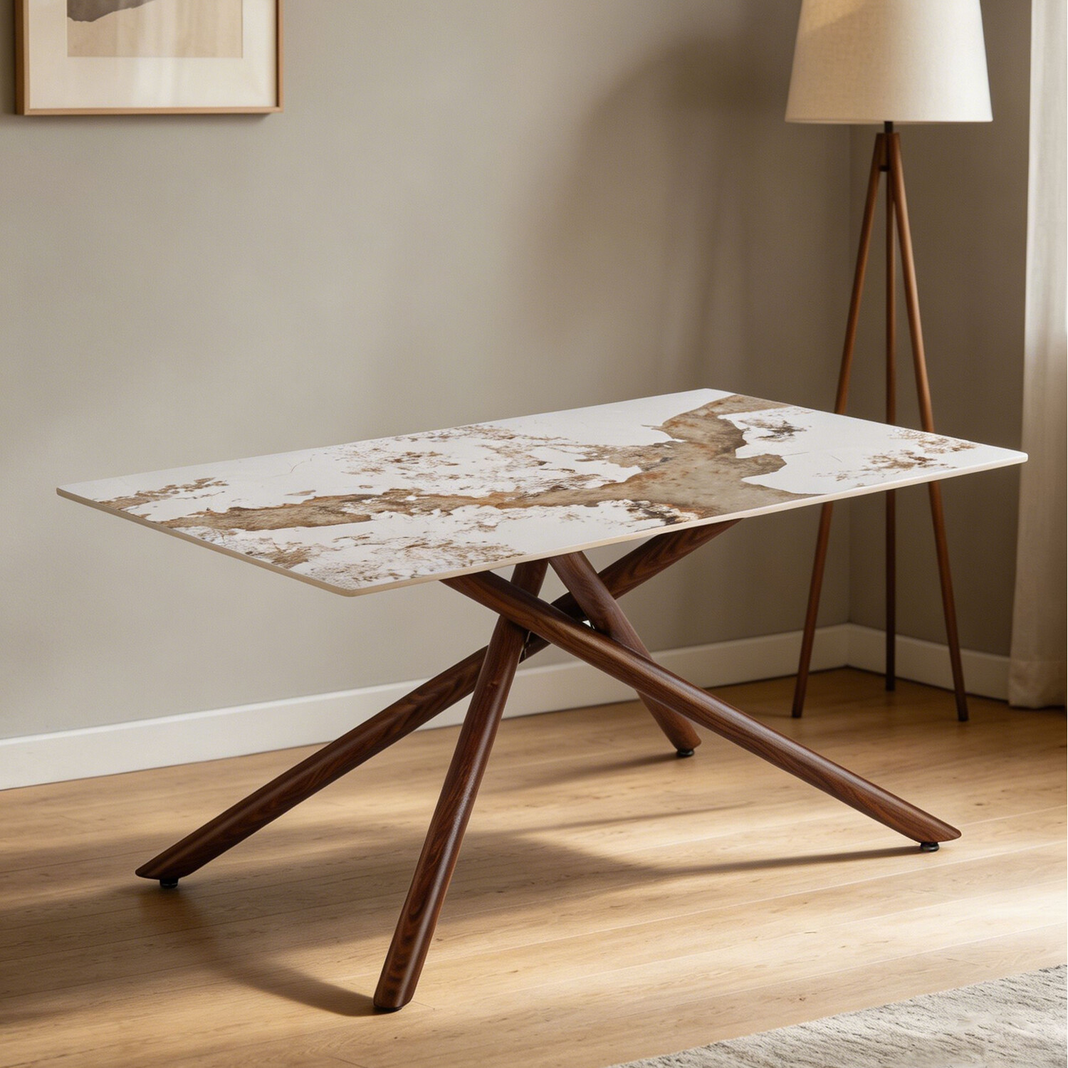 Juno Dining Table - Size: 6 Seater - Wilko - Image 2