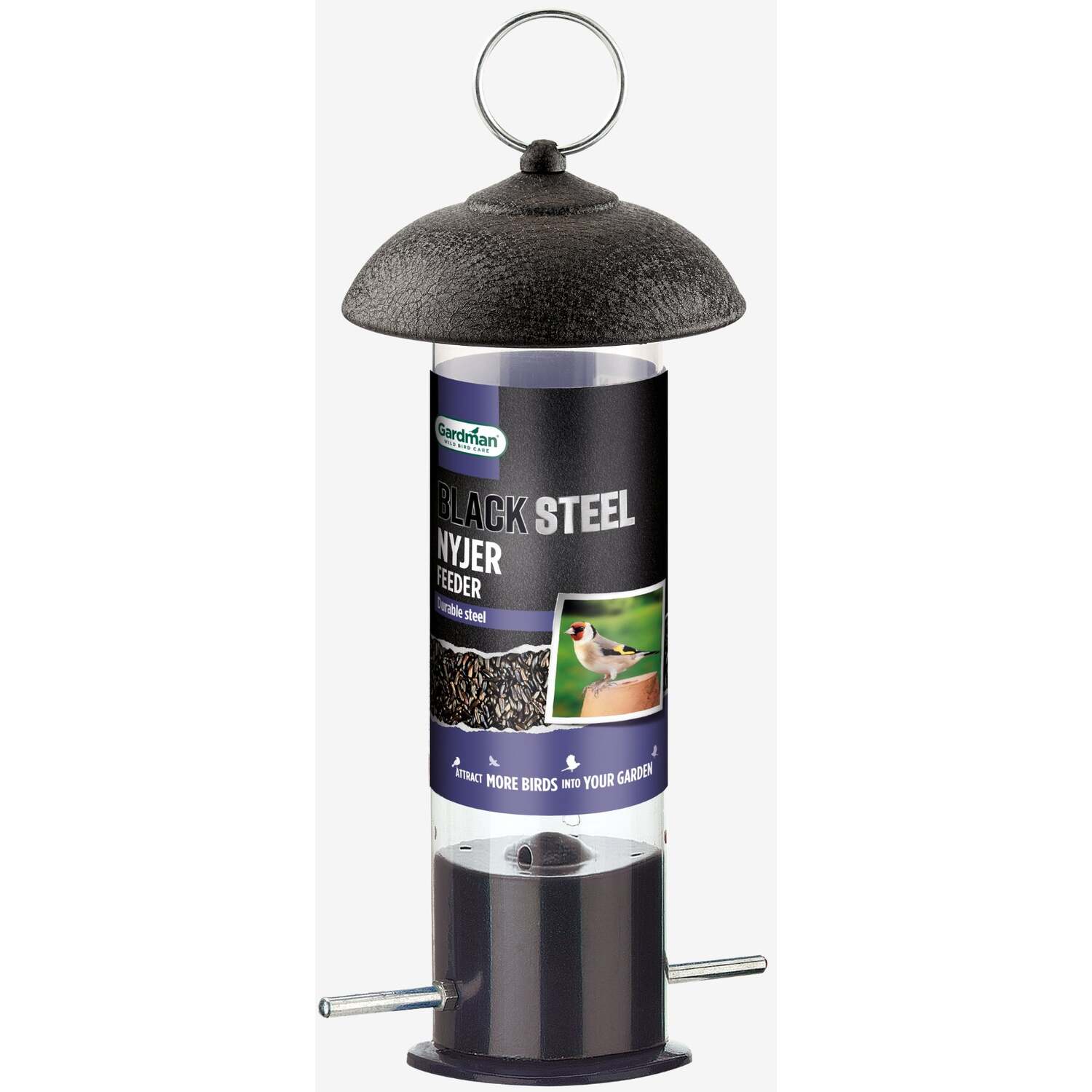 Image of Gardman Black Steel Nyjer Feeder -&hellip;