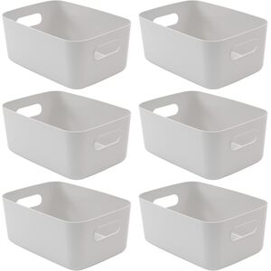 Storage Boxes - SA Products Stackable Plastic Baskets with Handle
