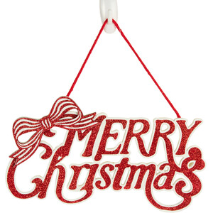 Merry Christmas Glittery Sign