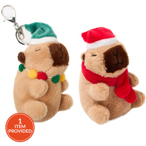 Xmas Capybara Keyring