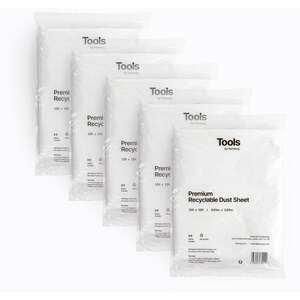 Hemway Extra Large Recyclable Paint Dust Sheet (Pack of 5) 12ft x 12ft