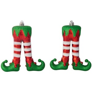 Set of 2 Elf Legs Decoration