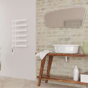 Agar - White Dual Fuel Towel Rail Thermostatic WIFI