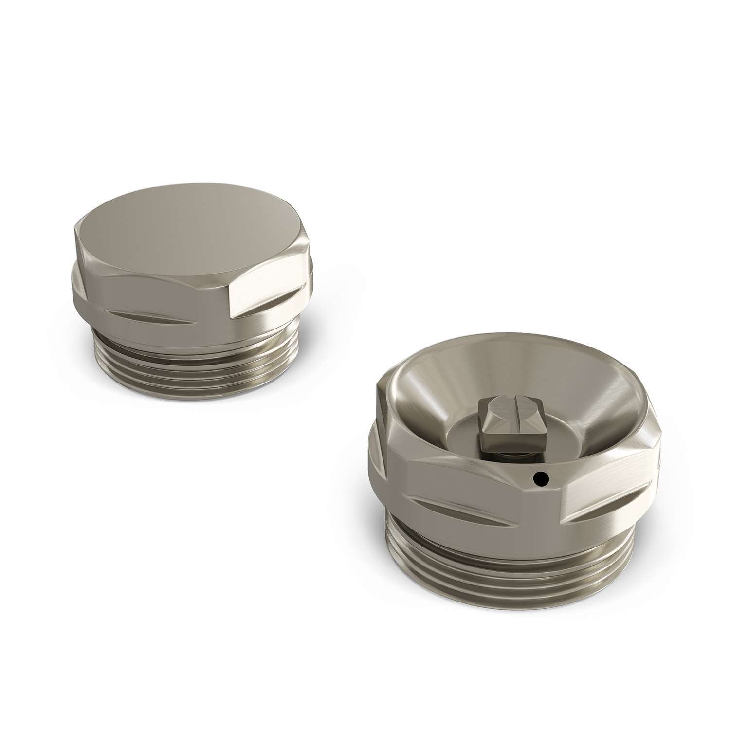 B&Q - Talus Radiator Bleed Valve & Blanking Plug Silver Nickel - Image 2
