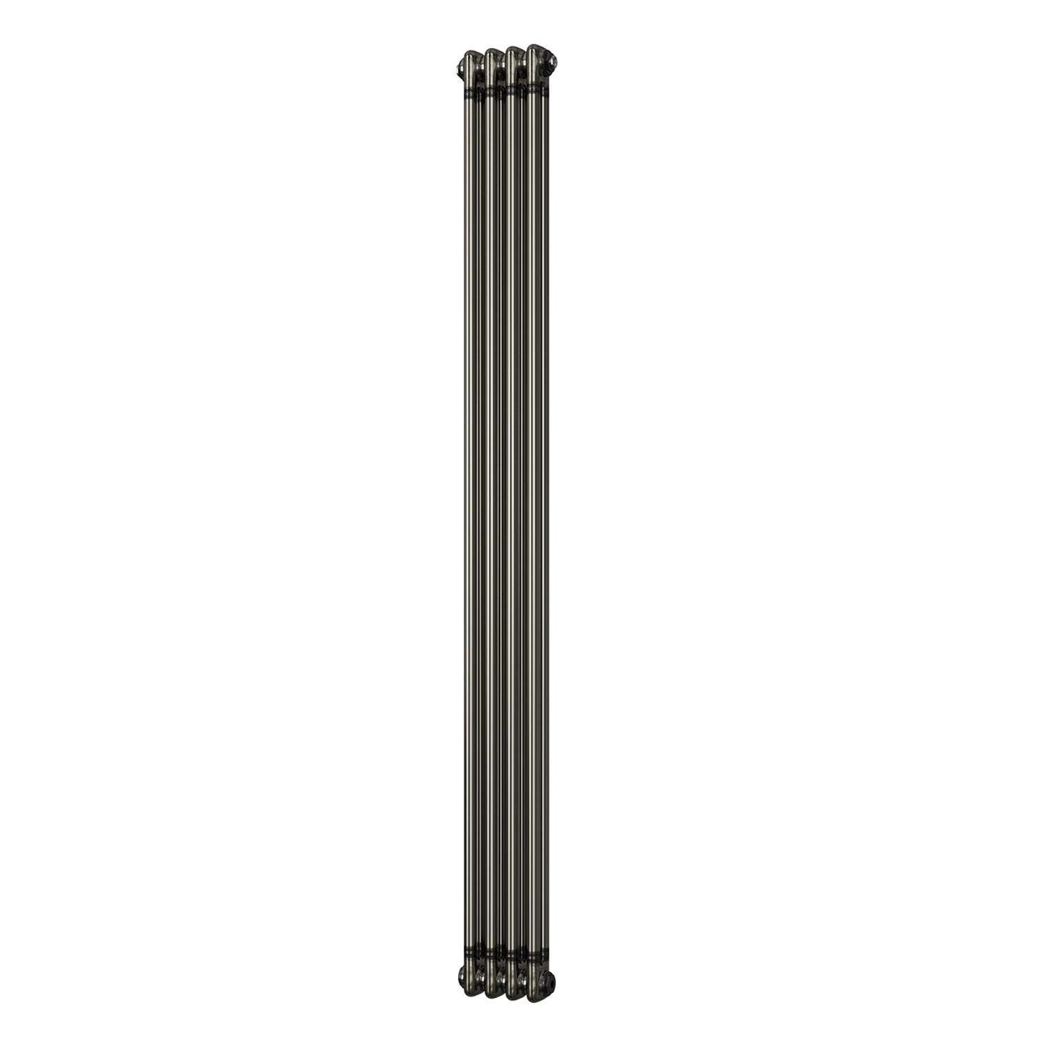Uk Radiators Alpha - Raw Metal 2 Column Radiator - Raw Metal / 1800Mm / 196Mm