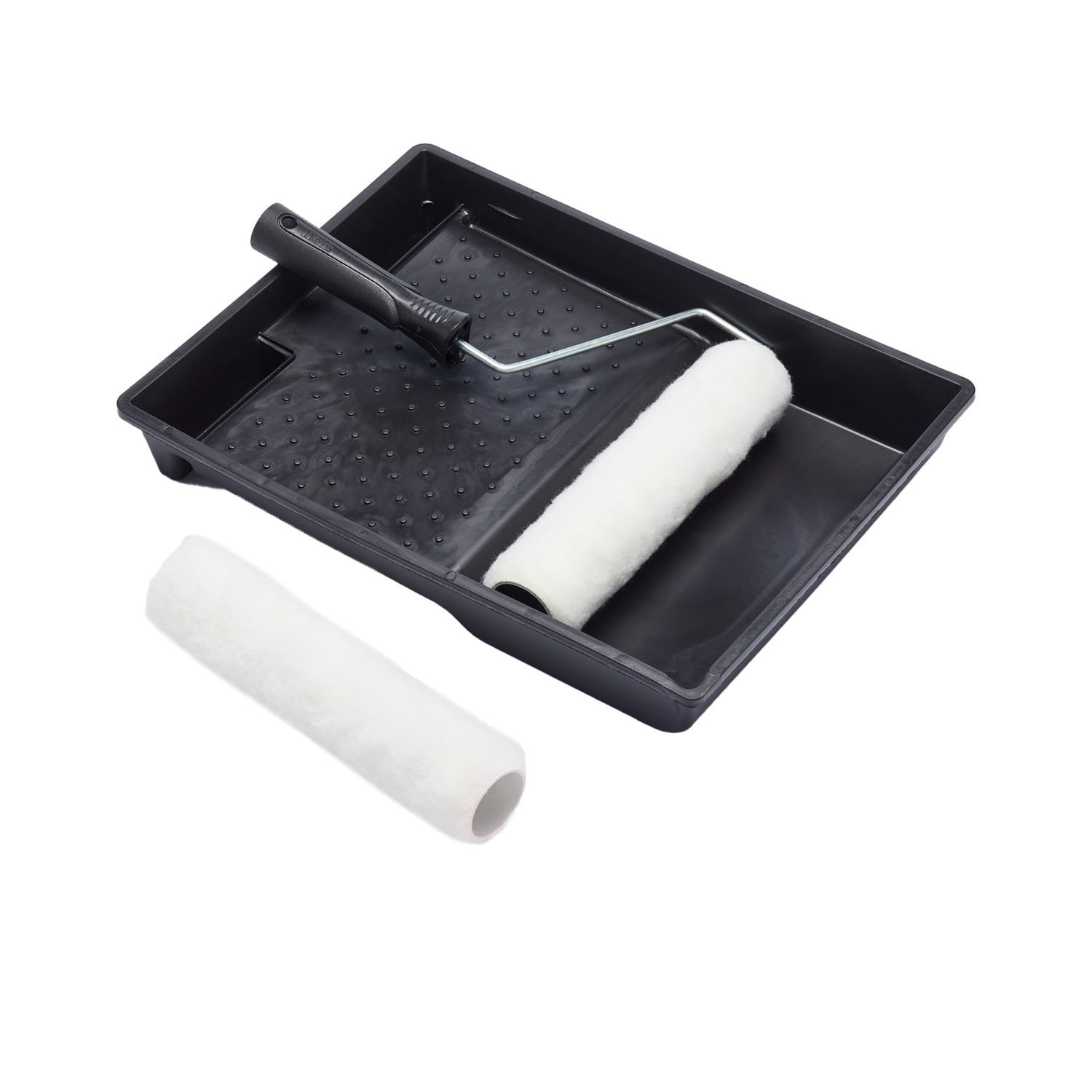 Rackhams Black/White Essentials Paint Roller Set (Pack Of 4) - Image 4