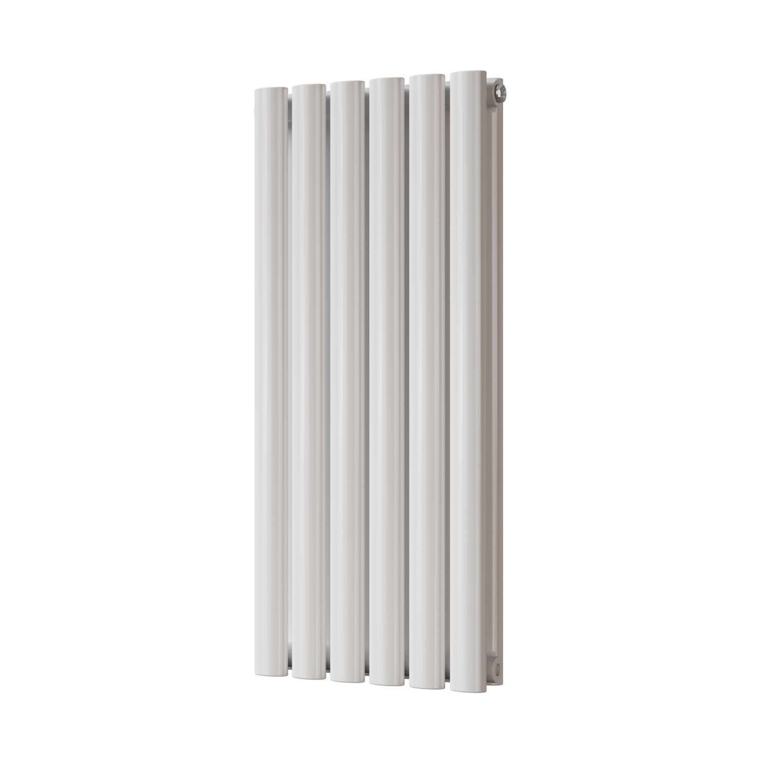 Uk Radiators Omeara - White Designer Radiator Double Panel - White / 800Mm / 348Mm