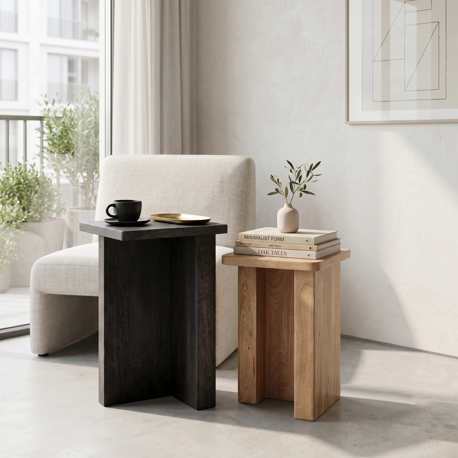 Elm Home And Garden Primrose Nest Of Tables - Grey