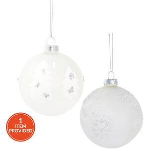 Frosted Winter Bauble