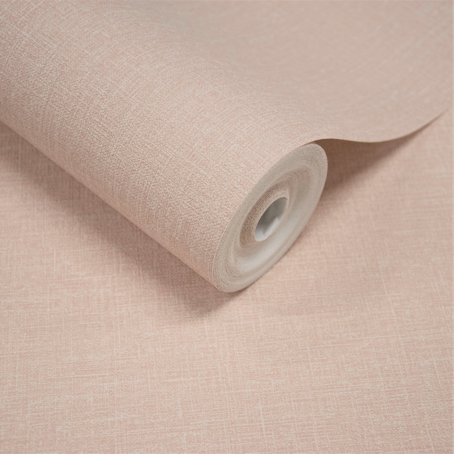 B&Q - Boutique Nursery Pure & Protect Cirrus Woven Linen Textured Antibacterial WallpaperPale Pink - Image 2