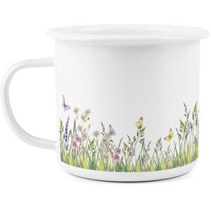 Highland Cow & Calf Enamel Mug