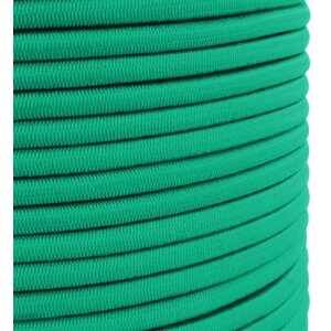 Green Bungee Cord - 20 m / 65 ft of 6 mm Bungee Rope, Shock Cord, Bungee Strap, Elastic Rope