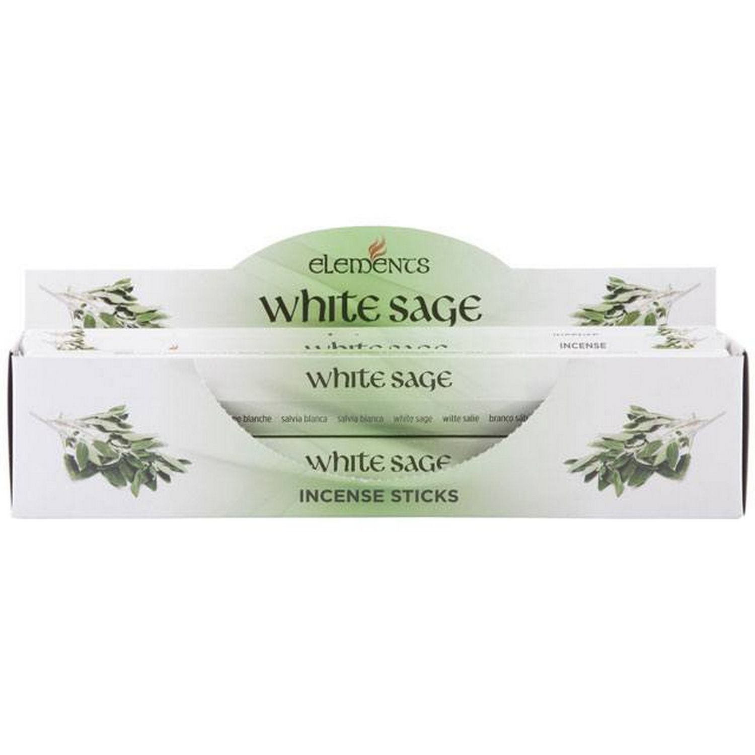 Something Different Elements White Sage Incense Sticks (Pack Of 6) - Multicolour