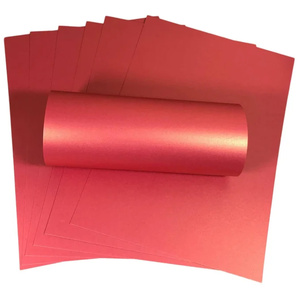 10 Sheets of A4 Magenta Gold One Sided Pearlescent Shimmer Card