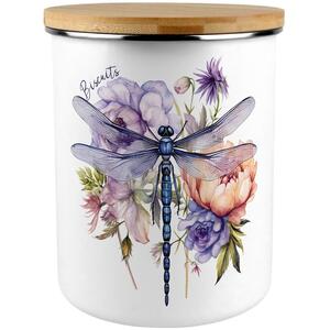 Purple Dragonfly Extra Large Biscuit Tin