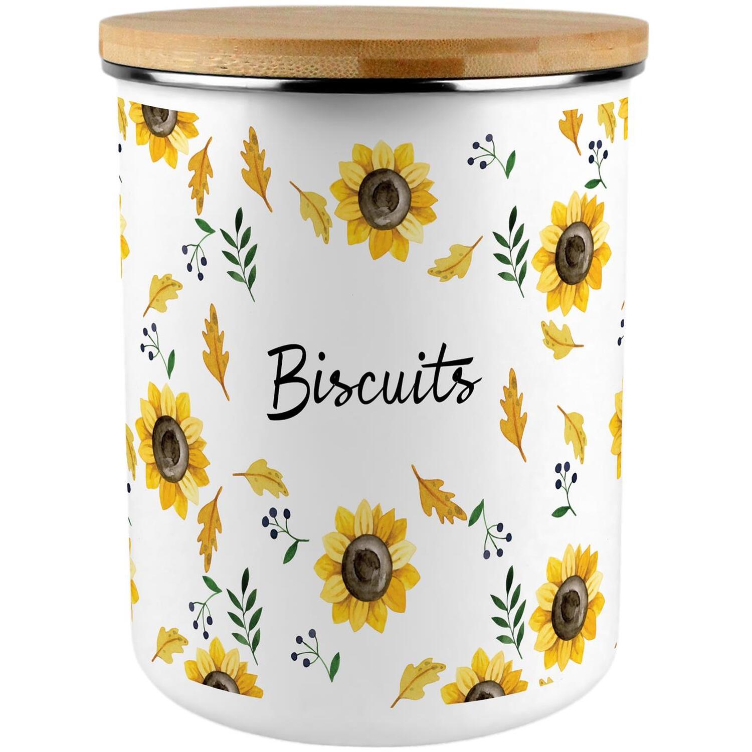 B&Q -  Sunflower Print Extra Large Biscuit Tin - Image 3