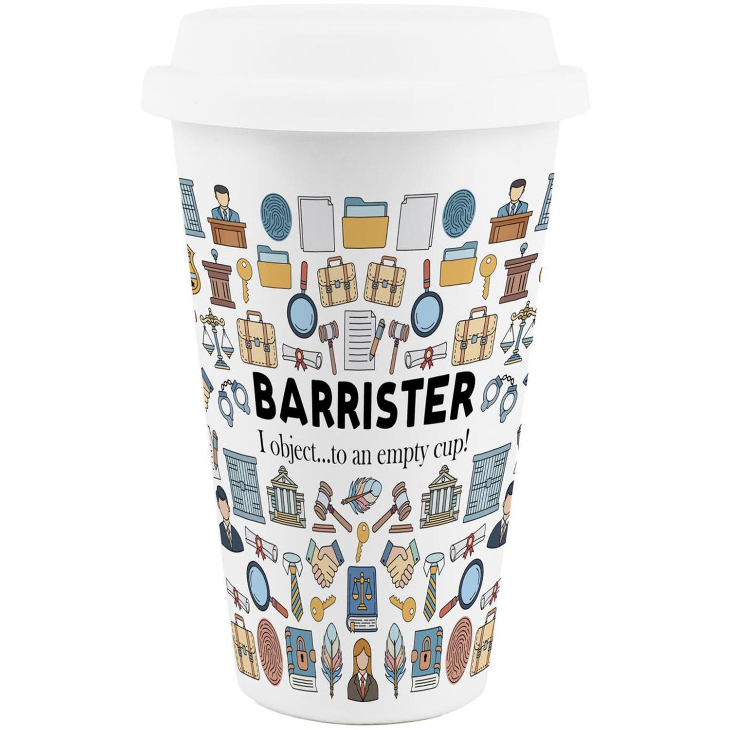 Image of Novelty Barrister Ceramic Travel Mug -&hellip;