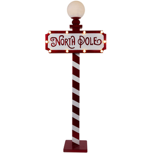 LED Metal North Pole Sign