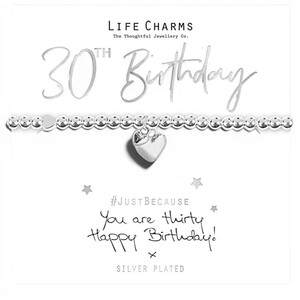 30th Birthday Bracelet